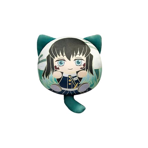Zhongkaihua Tokitou Muichirou Plüsch-Anhänger, weich, Anime-Figur, gefüllt, 12 cm, Cartoon-Kimetsu no Yaiba, Merch, Schlüsselanhänger, Tasche, Rucksack, Auto-Dekoration, Anlässe von Zhongkaihua