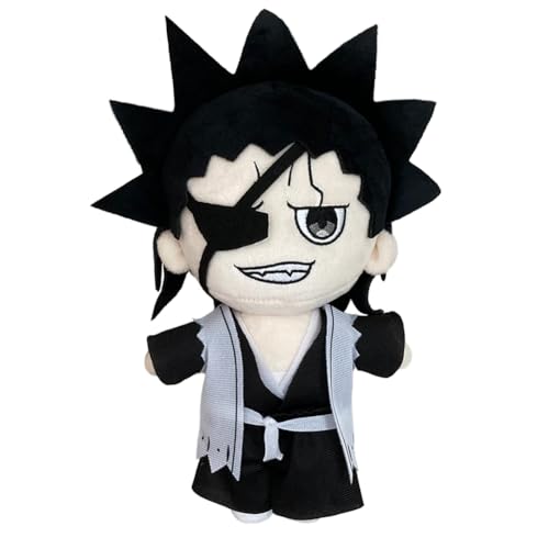 Zhongkaihua Zaraki Kenpachi Plüschfigur, 20 cm, Plüschkissen, Anime, PP-Baumwolle, weich, gefüllt, pelzig, Autotasche, Heimdekoration, Anhänger für Fans von Zhongkaihua
