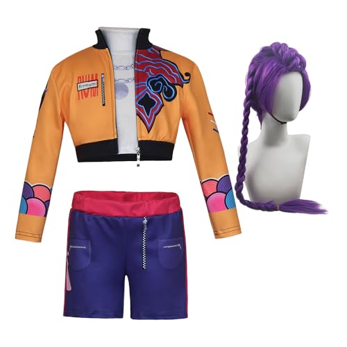 Zhongkaihua Zoey Kostüm Kinder Rumi Mira Cosplay Mädchen Gruppe Kleid Jacke Uniform Bühnenauftritt Outfits Verkleidungsparty Halloween von Zhongkaihua