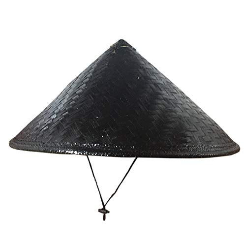 Zhou-long Handgefertigter japanischer Samurai-Hut Cosplay Ritter schwarze Bambuskappe, Schwarz , Dia.16.5 inches Deep 7 inches Zhou-long Handgefertigter japanischer Samurai-Hut Cosplay Ritter schwarze Bambuskappe, Schwarz , Dia.16.5 inches Deep 7 inches von Zhou-long
