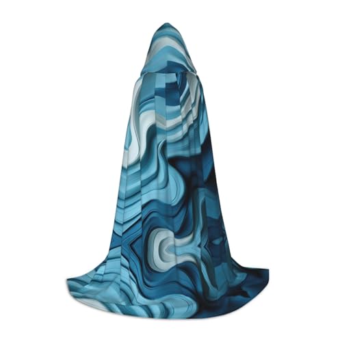 Zhuanyun Blauer Maxi-Umhang mit Wellenmuster, mit Kapuze, Winter, warm, lang, Cosplay-Kostüme, Oberbekleidung Zhuanyun Blauer Maxi-Umhang mit Wellenmuster, mit Kapuze, Winter, warm, lang, Cosplay-Kostüme, Oberbekleidung von Zhuanyun