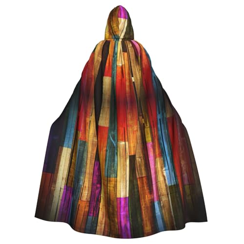 Zhuanyun Bunter Holzdruck, Halloween-Kapuzenumhang, Polyester-Kapuzenumhang, passend für alle Gelegenheiten Zhuanyun Bunter Holzdruck, Halloween-Kapuzenumhang, Polyester-Kapuzenumhang, passend für alle Gelegenheiten von Zhuanyun