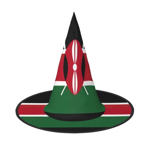 Zhuanyun Flagge von Kenia, Halloween-Hut, Halloween-Kostüm, Zubehör, Kopfschmuck, Partyzubehör, Hexenhut Zhuanyun Flagge von Kenia, Halloween-Hut, Halloween-Kostüm, Zubehör, Kopfschmuck, Partyzubehör, Hexenhut von Zhuanyun