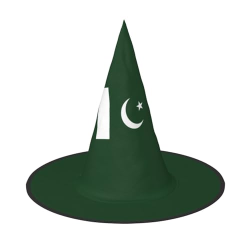 Zhuanyun Flagge von Pakistan, Halloween-Hut, Halloween-Kostüm, Zubehör, Kopfschmuck, Partyzubehör, Hexenhut Zhuanyun Flagge von Pakistan, Halloween-Hut, Halloween-Kostüm, Zubehör, Kopfschmuck, Partyzubehör, Hexenhut von Zhuanyun