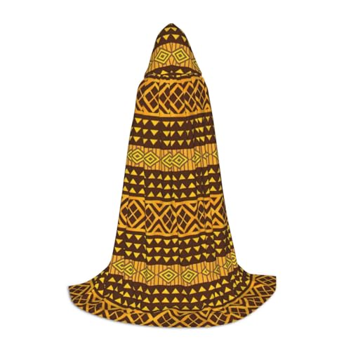 Zhuanyun Gelber und brauner Maxi-Umhang mit Dreiecksdruck, mit Kapuze, Winter, warm, lang, Cosplay-Kostüme, Oberbekleidung Zhuanyun Gelber und brauner Maxi-Umhang mit Dreiecksdruck, mit Kapuze, Winter, warm, lang, Cosplay-Kostüme, Oberbekleidung von Zhuanyun