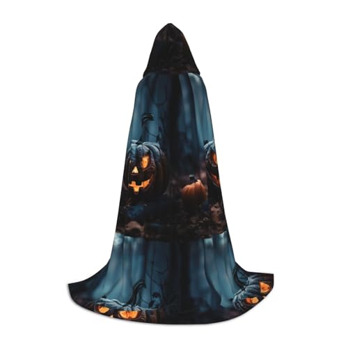 Zhuanyun Grüner Geister-Horror-Halloween-Kürbis-Druck, Maxi-Umhang, Winter, warm, lang, Cosplay-Kostüme, Oberbekleidung Zhuanyun Grüner Geister-Horror-Halloween-Kürbis-Druck, Maxi-Umhang, Winter, warm, lang, Cosplay-Kostüme, Oberbekleidung von Zhuanyun