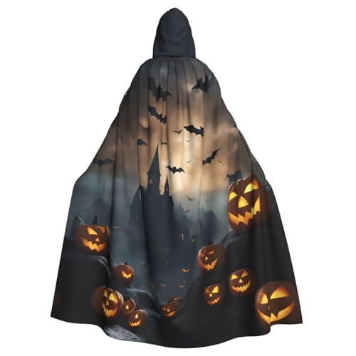 Zhuanyun Halloween Fliegende Fledermäuse 3 Druck Kapuzenumhang Karneval Cosplay Kostüme Bühnenkostüme Maskerade Mottoparty Zubehör von Zhuanyun