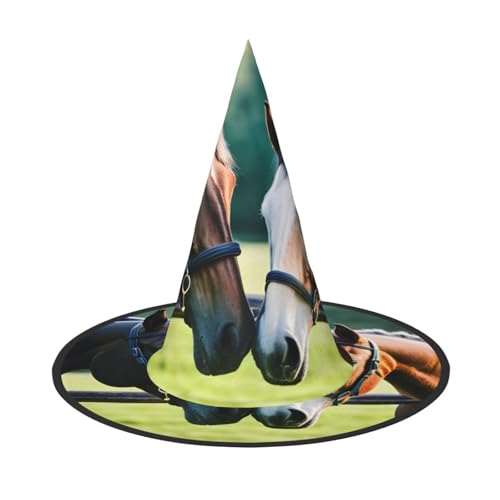 Zhuanyun Halloween-Hut mit zwei Pferden, Halloween-Kostüm, Zubehör, Kopfschmuck, Partyzubehör, Hexenhut Zhuanyun Halloween-Hut mit zwei Pferden, Halloween-Kostüm, Zubehör, Kopfschmuck, Partyzubehör, Hexenhut von Zhuanyun
