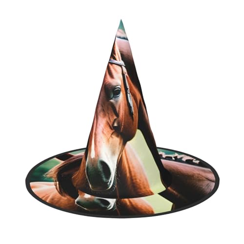 Zhuanyun Halloween-Hut mit zwei Pferden, Halloween-Kostüm, Zubehör, Kopfschmuck, Partyzubehör, Hexenhut Zhuanyun Halloween-Hut mit zwei Pferden, Halloween-Kostüm, Zubehör, Kopfschmuck, Partyzubehör, Hexenhut von Zhuanyun