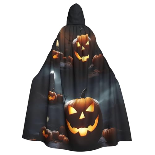 Zhuanyun Halloween-Kürbis-Druck, Kapuzenumhang, Karneval, Cosplay, Bühnenkostüme, Maskerade, Mottoparty-Zubehör Zhuanyun Halloween-Kürbis-Druck, Kapuzenumhang, Karneval, Cosplay, Bühnenkostüme, Maskerade, Mottoparty-Zubehör von Zhuanyun