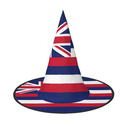 Zhuanyun Hawaii-Flagge, Halloween-Hut, Halloween-Kostüm, Zubehör, Kopfschmuck, Partyzubehör, Hexenhut von Zhuanyun