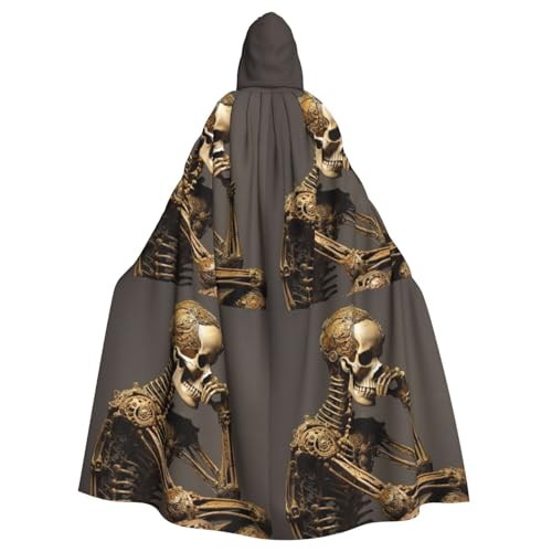 Zhuanyun Interessanter Skelett-Druck, Kapuzenumhang, Karneval, Cosplay, Bühnenkostüme, Maskerade, Mottoparty-Zubehör Zhuanyun Interessanter Skelett-Druck, Kapuzenumhang, Karneval, Cosplay, Bühnenkostüme, Maskerade, Mottoparty-Zubehör von Zhuanyun
