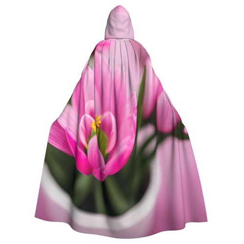 Zhuanyun Kapuzenumhang mit Aufdruck "Spring is in the Air", Karneval, Cosplay, Bühnenkostüme, Maskerade, Mottoparty-Zubehör von Zhuanyun