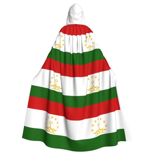 Zhuanyun Kapuzenumhang mit Flagge von Tadschikistan, Karneval, Cosplay, Bühnenkostüme, Maskerade, Mottoparty-Zubehör Zhuanyun Kapuzenumhang mit Flagge von Tadschikistan, Karneval, Cosplay, Bühnenkostüme, Maskerade, Mottoparty-Zubehör von Zhuanyun