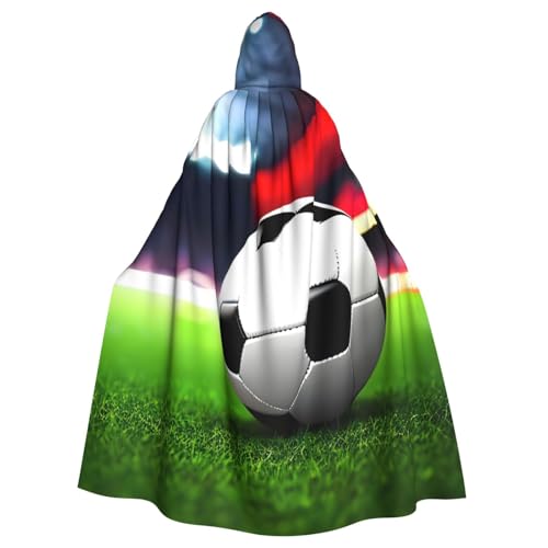 Zhuanyun Kapuzenumhang mit Fußball-Motiv, Karneval, Cosplay, Bühnenkostüme, Maskerade, Mottoparty-Zubehör Zhuanyun Kapuzenumhang mit Fußball-Motiv, Karneval, Cosplay, Bühnenkostüme, Maskerade, Mottoparty-Zubehör von Zhuanyun