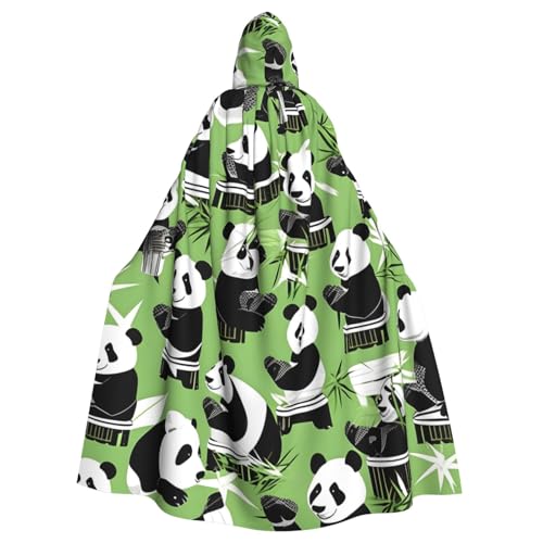 Zhuanyun Kapuzenumhang mit Panda-Aufdruck aus Bambus, Karneval, Cosplay, Bühnenkostüme, Maskerade, Mottoparty-Zubehör Zhuanyun Kapuzenumhang mit Panda-Aufdruck aus Bambus, Karneval, Cosplay, Bühnenkostüme, Maskerade, Mottoparty-Zubehör von Zhuanyun