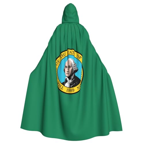 Zhuanyun Kapuzenumhang mit Washington-Flagge, Karneval, Cosplay, Bühnenkostüme, Maskerade, Mottoparty-Zubehör Zhuanyun Kapuzenumhang mit Washington-Flagge, Karneval, Cosplay, Bühnenkostüme, Maskerade, Mottoparty-Zubehör von Zhuanyun