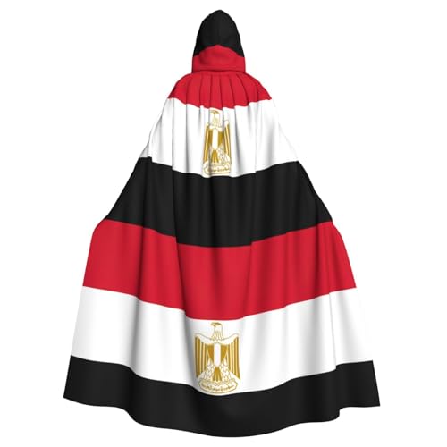 Zhuanyun Kapuzenumhang mit ägyptischer Flagge, Karneval, Cosplay, Bühnenkostüme, Maskerade, Mottoparty-Zubehör Zhuanyun Kapuzenumhang mit ägyptischer Flagge, Karneval, Cosplay, Bühnenkostüme, Maskerade, Mottoparty-Zubehör von Zhuanyun