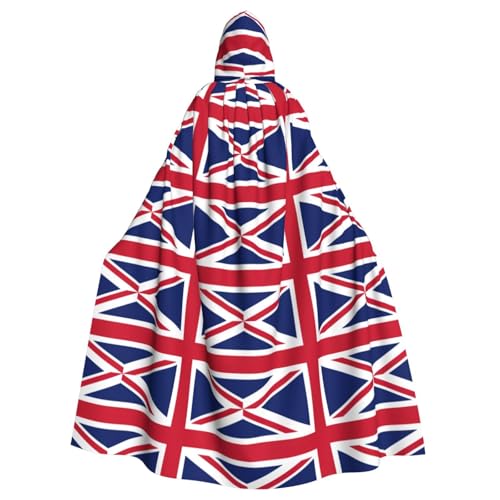 Zhuanyun Kapuzenumhang mit britischer Flagge, Karneval, Cosplay, Bühnenkostüme, Maskerade, Mottoparty-Zubehör Zhuanyun Kapuzenumhang mit britischer Flagge, Karneval, Cosplay, Bühnenkostüme, Maskerade, Mottoparty-Zubehör von Zhuanyun