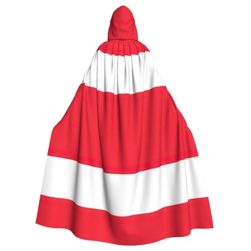 Zhuanyun Kapuzenumhang mit österreichischer Flagge, Karneval, Cosplay, Bühnenkostüme, Maskerade, Mottoparty-Zubehör Zhuanyun Kapuzenumhang mit österreichischer Flagge, Karneval, Cosplay, Bühnenkostüme, Maskerade, Mottoparty-Zubehör von Zhuanyun