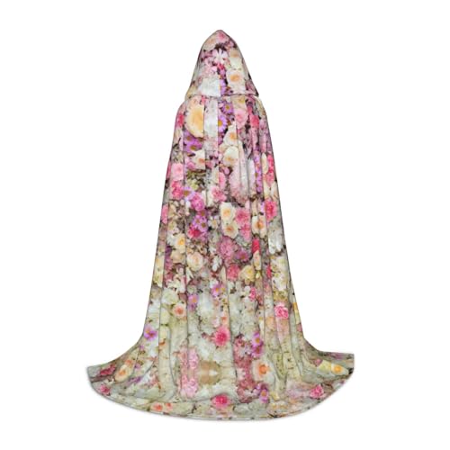 Zhuanyun Kapuzenumhang mit roter Blumengruppe, Hexenumhang mit Kapuze für Damen und Herren, passend für Karneval, Cosplay, Kostümpartys Zhuanyun Kapuzenumhang mit roter Blumengruppe, Hexenumhang mit Kapuze für Damen und Herren, passend für Karneval, Cosplay, Kostümpartys von Zhuanyun