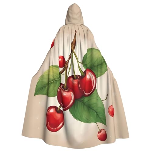 Zhuanyun Kapuzenumhang mit süßer roter Kirsche, 1 Druck, Karneval, Cosplay, Bühnenkostüme, Maskerade, Mottoparty-Zubehör Zhuanyun Kapuzenumhang mit süßer roter Kirsche, 1 Druck, Karneval, Cosplay, Bühnenkostüme, Maskerade, Mottoparty-Zubehör von Zhuanyun