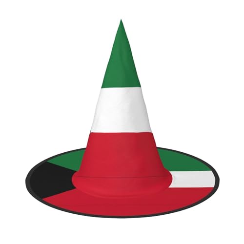 Zhuanyun Kuwaitischer Flaggen-Druck, Halloween-Hut, Halloween-Kostüm, Zubehör, Kopfschmuck, Partyzubehör, Hexenhut Zhuanyun Kuwaitischer Flaggen-Druck, Halloween-Hut, Halloween-Kostüm, Zubehör, Kopfschmuck, Partyzubehör, Hexenhut von Zhuanyun