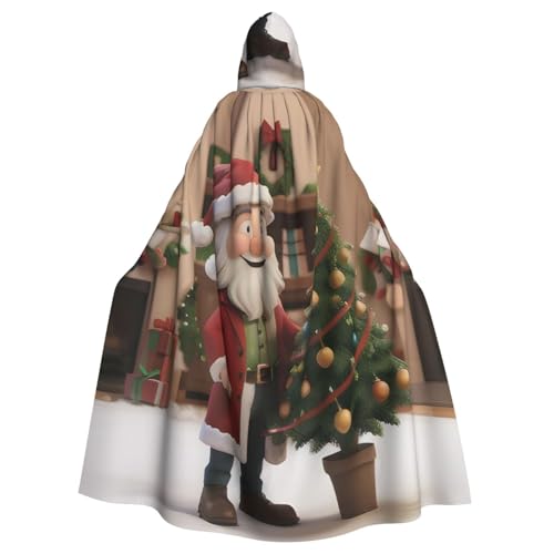 Zhuanyun Lustiger Weihnachtsumhang, Halloween-Kapuzenumhang, Polyester-Kapuzenumhang, passend für alle Gelegenheiten von Zhuanyun