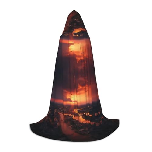 Zhuanyun Maxi-Umhang mit Flugzeug-Sonnenuntergang, Sk-Druck, Winter, warm, lang, Cosplay-Kostüme, Oberbekleidung Zhuanyun Maxi-Umhang mit Flugzeug-Sonnenuntergang, Sk-Druck, Winter, warm, lang, Cosplay-Kostüme, Oberbekleidung von Zhuanyun