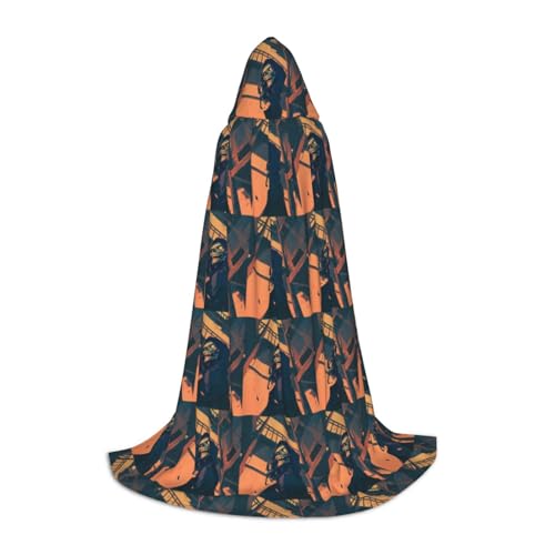 Zhuanyun Maxi-Umhang mit Halloween-Kürbis-Druck, Winter, warm, lang, Cosplay-Kostüme, Oberbekleidung Zhuanyun Maxi-Umhang mit Halloween-Kürbis-Druck, Winter, warm, lang, Cosplay-Kostüme, Oberbekleidung von Zhuanyun