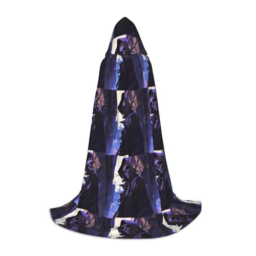 Zhuanyun Maxi-Umhang mit Halloween-Kürbis-Druck, Winter, warm, lang, Cosplay-Kostüme, Oberbekleidung Zhuanyun Maxi-Umhang mit Halloween-Kürbis-Druck, Winter, warm, lang, Cosplay-Kostüme, Oberbekleidung von Zhuanyun
