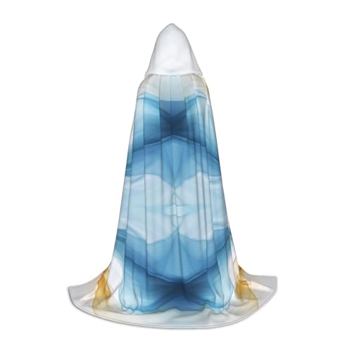 Zhuanyun Maxi-Umhang mit Kapuze, goldfarben, blau, weiß, Winter, warm, lang, Cosplay-Kostüme, Oberbekleidung Zhuanyun Maxi-Umhang mit Kapuze, goldfarben, blau, weiß, Winter, warm, lang, Cosplay-Kostüme, Oberbekleidung von Zhuanyun