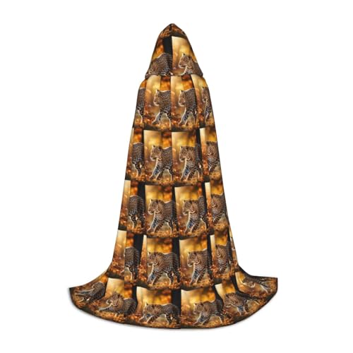 Zhuanyun Maxi-Umhang mit Kapuze und Leopardenmuster, warm, lang, Cosplay-Kostüme, Oberbekleidung Zhuanyun Maxi-Umhang mit Kapuze und Leopardenmuster, warm, lang, Cosplay-Kostüme, Oberbekleidung von Zhuanyun