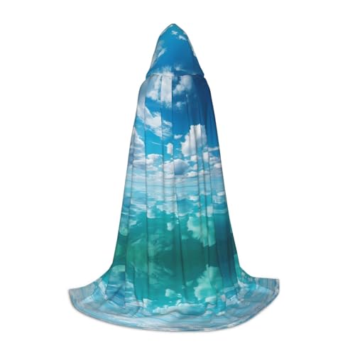 Zhuanyun Maxi-Umhang mit Kapuze und leuchtendem Aqua-Druck, warm, lang, Cosplay-Kostüme, Oberbekleidung Zhuanyun Maxi-Umhang mit Kapuze und leuchtendem Aqua-Druck, warm, lang, Cosplay-Kostüme, Oberbekleidung von Zhuanyun