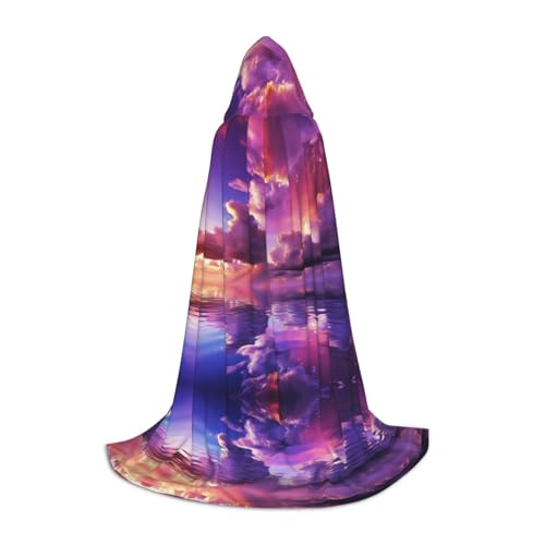 Zhuanyun Maxi-Umhang mit Regenbogenwolken-Druck, Winter, warm, lang, Cosplay-Kostüme, Oberbekleidung Zhuanyun Maxi-Umhang mit Regenbogenwolken-Druck, Winter, warm, lang, Cosplay-Kostüme, Oberbekleidung von Zhuanyun