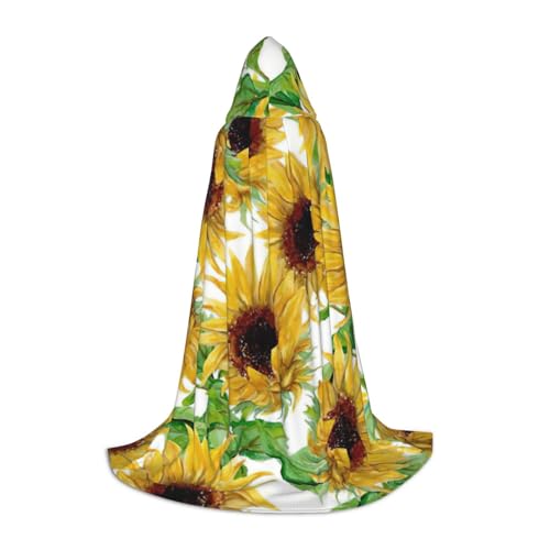 Zhuanyun Maxi-Umhang mit Sonnenblumen-Druck, Winter, warm, lang, Cosplay-Kostüme, Oberbekleidung Zhuanyun Maxi-Umhang mit Sonnenblumen-Druck, Winter, warm, lang, Cosplay-Kostüme, Oberbekleidung von Zhuanyun