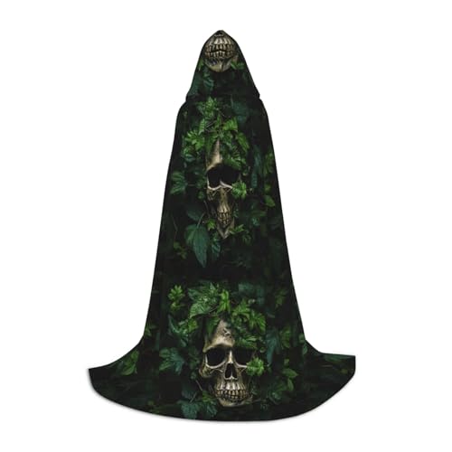 Zhuanyun Maxi-Umhang mit Totenkopf und grünen Blättern, Winter, warm, lang, Cosplay-Kostüme, Oberbekleidung Zhuanyun Maxi-Umhang mit Totenkopf und grünen Blättern, Winter, warm, lang, Cosplay-Kostüme, Oberbekleidung von Zhuanyun