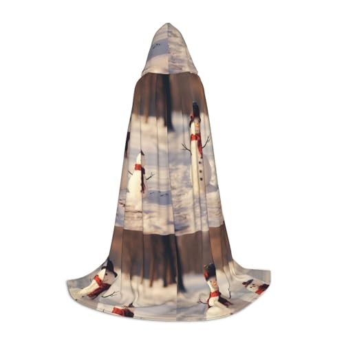 Zhuanyun Maxi-Umhang mit Weihnachtsmann-Motiv und Schneemann-Druck, Winter, warm, lang, Cosplay-Kostüme, Oberbekleidung Zhuanyun Maxi-Umhang mit Weihnachtsmann-Motiv und Schneemann-Druck, Winter, warm, lang, Cosplay-Kostüme, Oberbekleidung von Zhuanyun