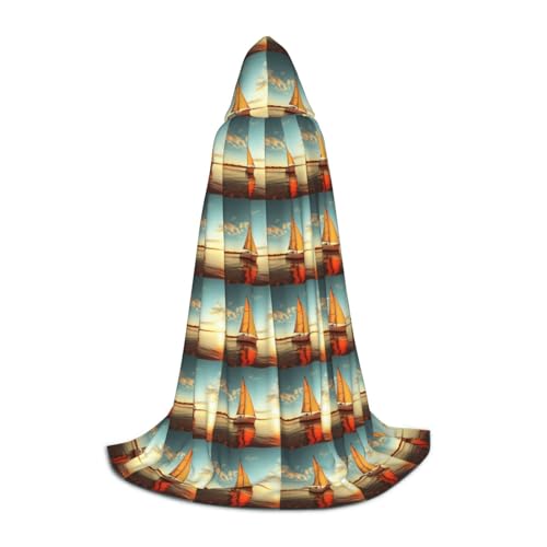Zhuanyun Maxi-Umhang mit Yacht-Druck, Winter, warm, lang, Cosplay-Kostüme, Oberbekleidung Zhuanyun Maxi-Umhang mit Yacht-Druck, Winter, warm, lang, Cosplay-Kostüme, Oberbekleidung von Zhuanyun