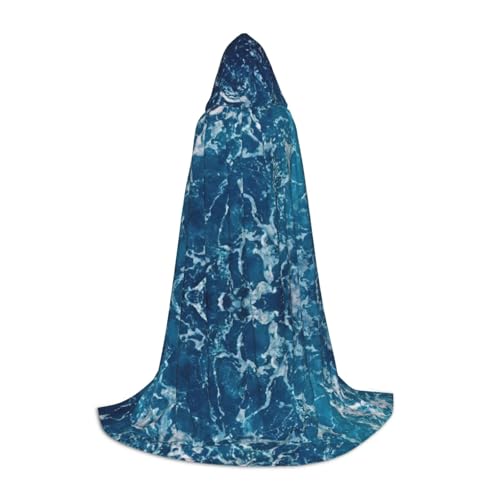 Zhuanyun Maxi-Umhang mit tropischem Ozean, Strand-Thema, bedruckt, Winter, warm, lang, Cosplay-Kostüme, Oberbekleidung von Zhuanyun