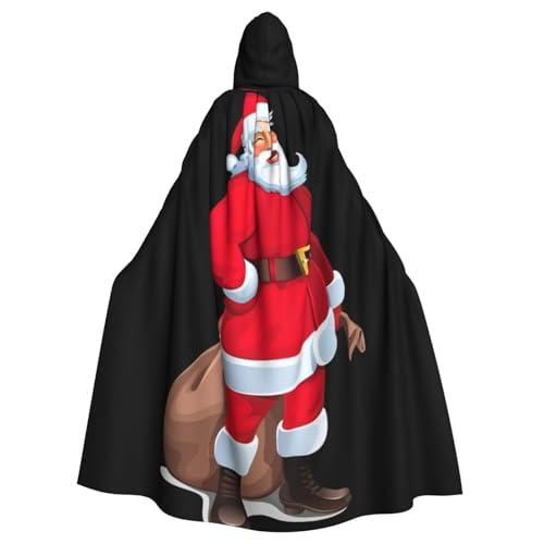 Zhuanyun Niedlicher Weihnachtsmann-Druck, Kapuzenumhang, Karneval, Cosplay, Bühnenkostüme, Maskerade, Mottoparty-Zubehör Zhuanyun Niedlicher Weihnachtsmann-Druck, Kapuzenumhang, Karneval, Cosplay, Bühnenkostüme, Maskerade, Mottoparty-Zubehör von Zhuanyun