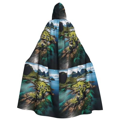 Zhuanyun Norwegen-Insel-Druck, Kapuzenumhang, Karneval, Cosplay, Bühnenkostüme, Maskerade, Mottoparty-Zubehör Zhuanyun Norwegen-Insel-Druck, Kapuzenumhang, Karneval, Cosplay, Bühnenkostüme, Maskerade, Mottoparty-Zubehör von Zhuanyun