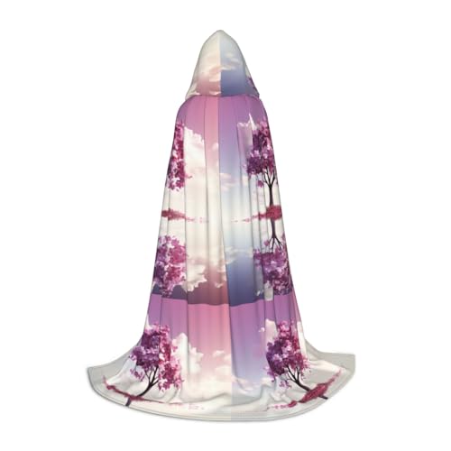 Zhuanyun Purple World Print Maxi-Umhang mit Kapuze, Winter, warm, lang, Cosplay-Kostüme, Oberbekleidung Zhuanyun Purple World Print Maxi-Umhang mit Kapuze, Winter, warm, lang, Cosplay-Kostüme, Oberbekleidung von Zhuanyun