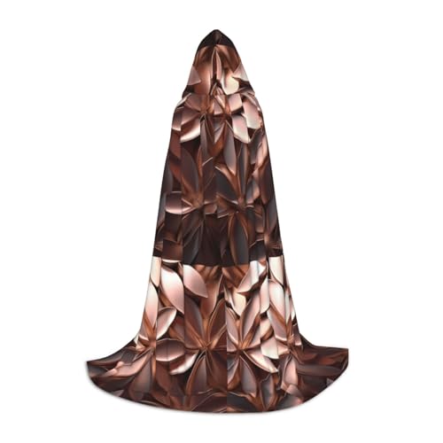 Zhuanyun Rotgoldener Druck, Kapuzenumhang Hexenumhang mit Kapuze für Damen und Herren, passend für Karneval, Cosplay, Kostümpartys Zhuanyun Rotgoldener Druck, Kapuzenumhang Hexenumhang mit Kapuze für Damen und Herren, passend für Karneval, Cosplay, Kostümpartys von Zhuanyun