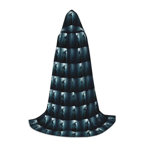 Zhuanyun Schwarzer Maxi-Umhang mit Meerjungfrauen-Druck, Winter, warm, lang, Cosplay-Kostüme, Oberbekleidung Zhuanyun Schwarzer Maxi-Umhang mit Meerjungfrauen-Druck, Winter, warm, lang, Cosplay-Kostüme, Oberbekleidung von Zhuanyun
