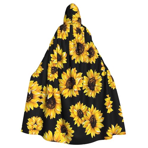Zhuanyun Sonnenblumen-Umhang, Halloween-Kapuzenumhang, Polyester-Kapuzenumhang, passend für alle Gelegenheiten Zhuanyun Sonnenblumen-Umhang, Halloween-Kapuzenumhang, Polyester-Kapuzenumhang, passend für alle Gelegenheiten von Zhuanyun