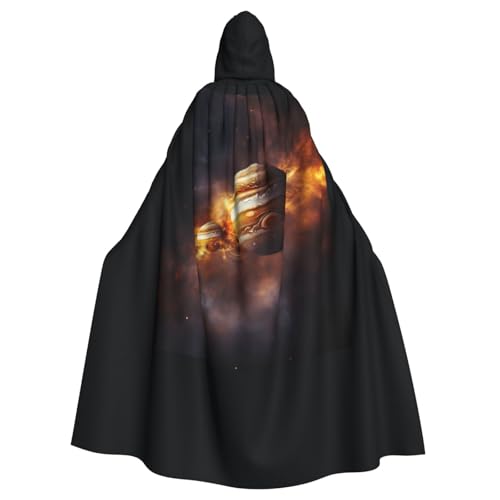 Zhuanyun Sonnensystem Jupiter Saturn Druck Kapuzenumhang Karneval Cosplay Kostüme Bühnenkostüme Maskerade Mottoparty Zubehör von Zhuanyun