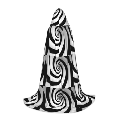 Zhuanyun Spiral-Maxi-Umhang mit optischer Täuschung, Gif-Druck, Winter, warm, lang, Cosplay-Kostüme, Oberbekleidung von Zhuanyun