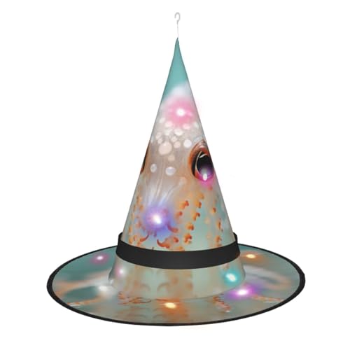 Zhuanyun Spitzhut mit Fisch- und Oktopus-Druck, Halloween-Hexenhut, Hexenhut, Hexe, Cosplay-Zubehör Zhuanyun Spitzhut mit Fisch- und Oktopus-Druck, Halloween-Hexenhut, Hexenhut, Hexe, Cosplay-Zubehör von Zhuanyun