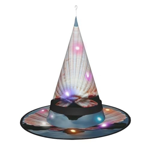 Zhuanyun Spitzhut mit Meeressteinen, Halloween-Hexenhut, Hexenhut, Hexe, Cosplay-Zubehör Zhuanyun Spitzhut mit Meeressteinen, Halloween-Hexenhut, Hexenhut, Hexe, Cosplay-Zubehör von Zhuanyun